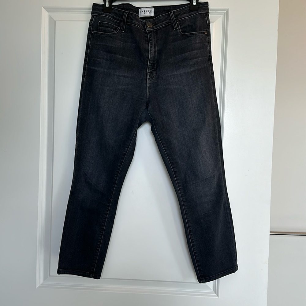 Parker Smith High Rise Skinny Ankle Grey Black Jeans 30/10